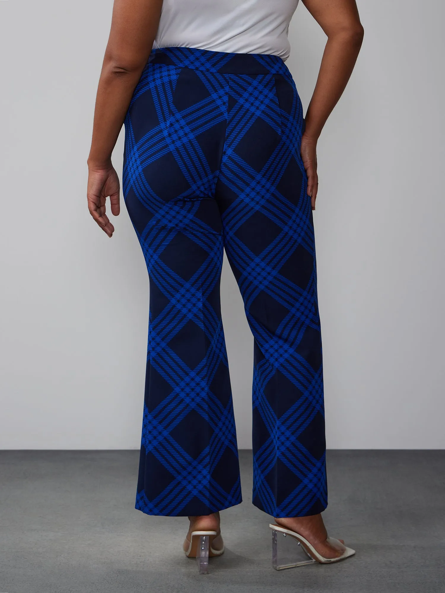 Plus Plaid Twill Pant