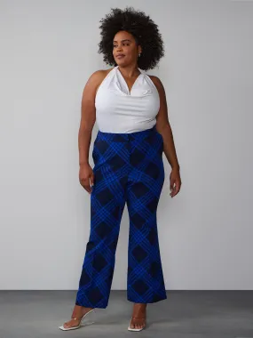 Plus Plaid Twill Pant