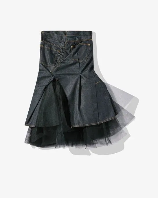 Polyester Denim Nylon Skirt