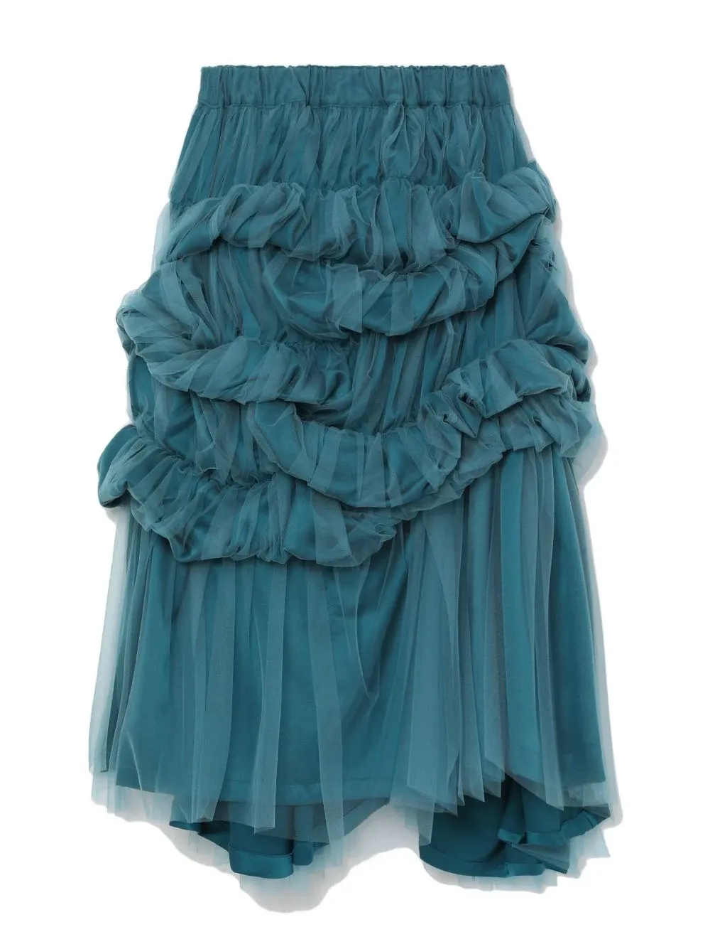 Polyester Satin X Nylon Tulle Skirt