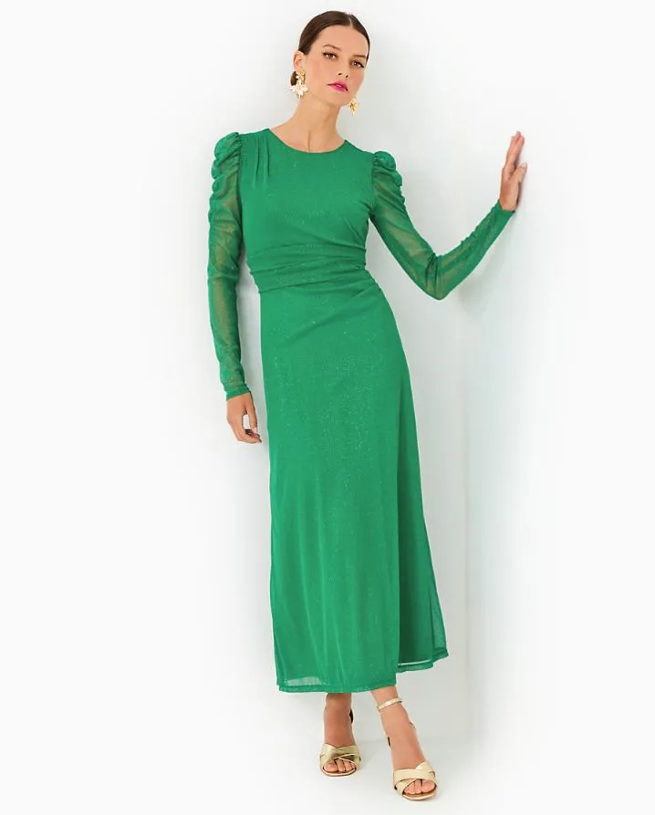 PRESLIE LS MIDI DRESS