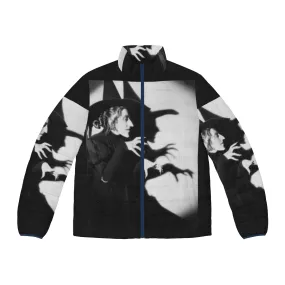 "Spooky Witch Puffer Jacket - Embrace the Dark Side of Fashion"