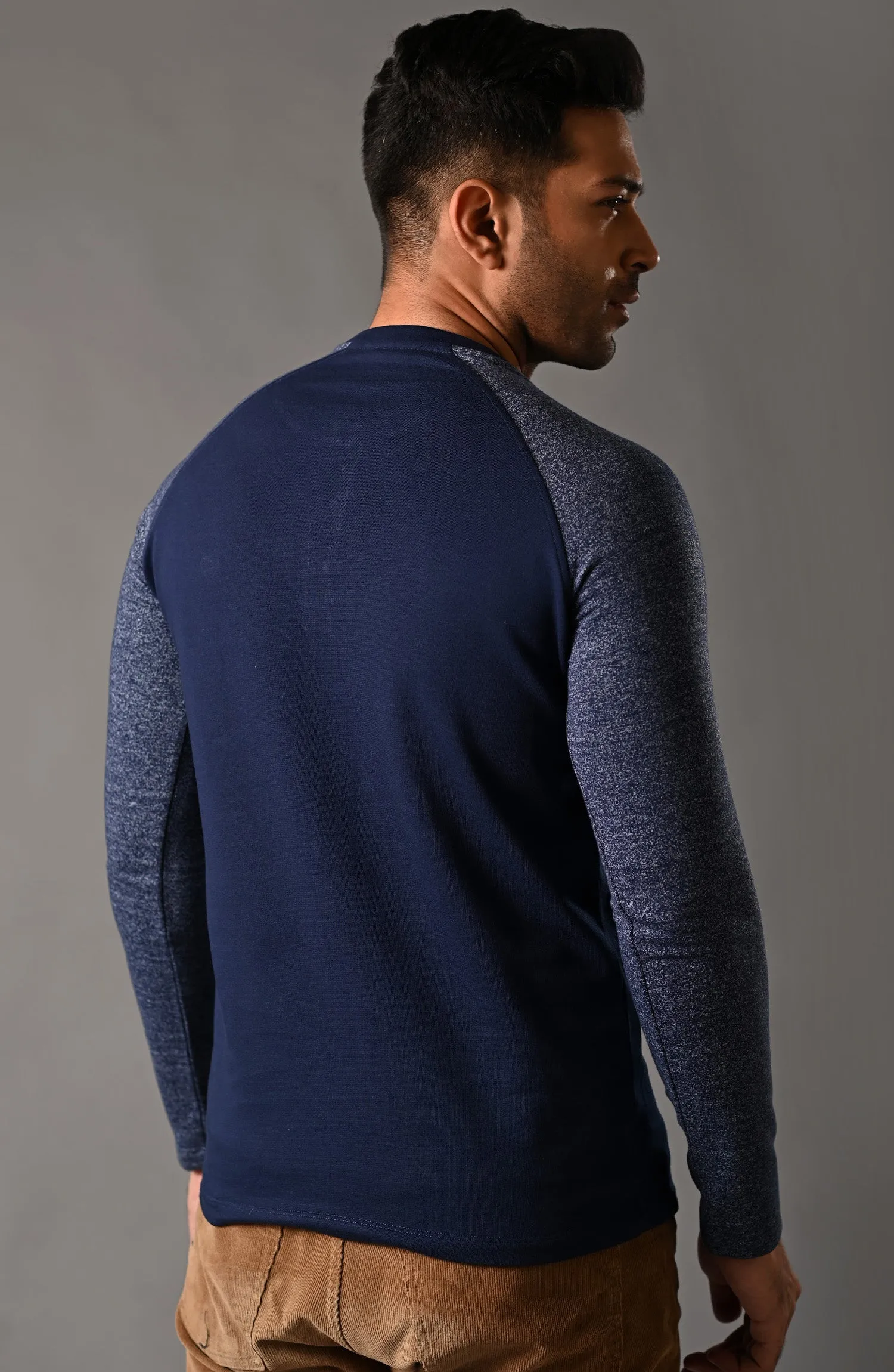 RAGLAN HENLEY - NAVY