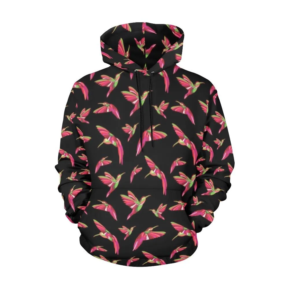 Red Swift Colourful Black Hoodie for Women (USA Size)
