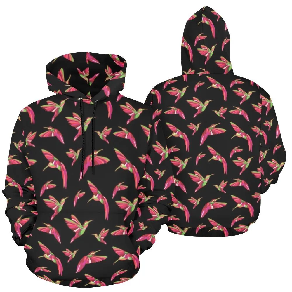 Red Swift Colourful Black Hoodie for Women (USA Size)