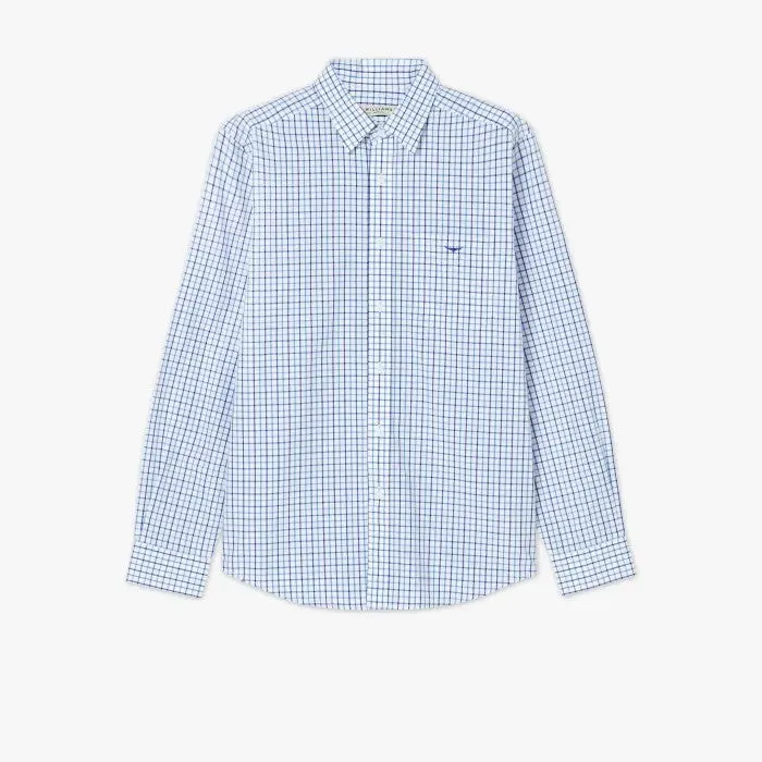 R.M.Williams - Collins Shirt - Check - Pale Blue/White