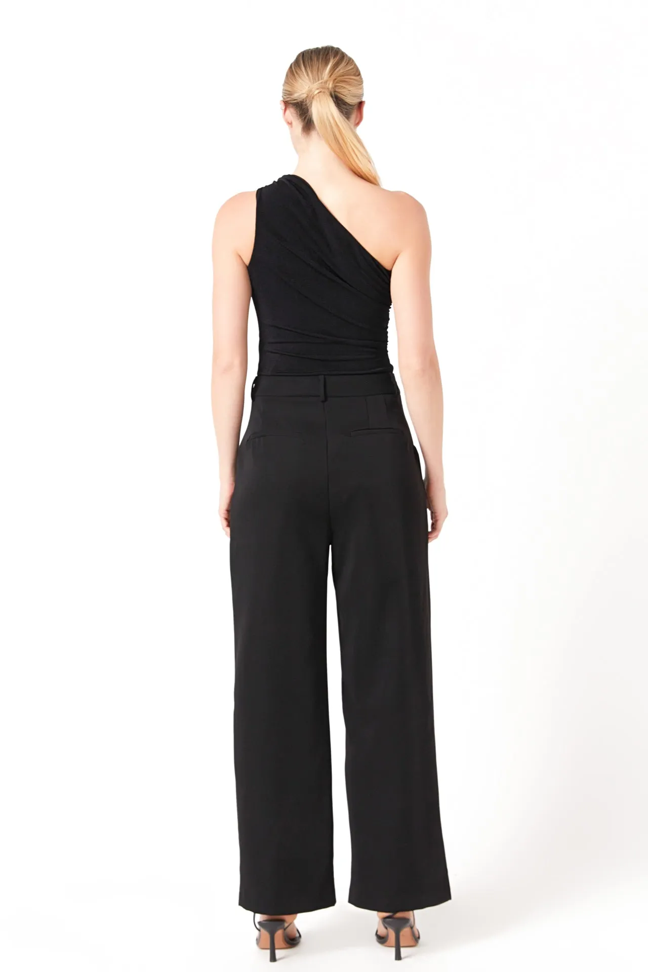 Rosette One Shoulder Bodysuit