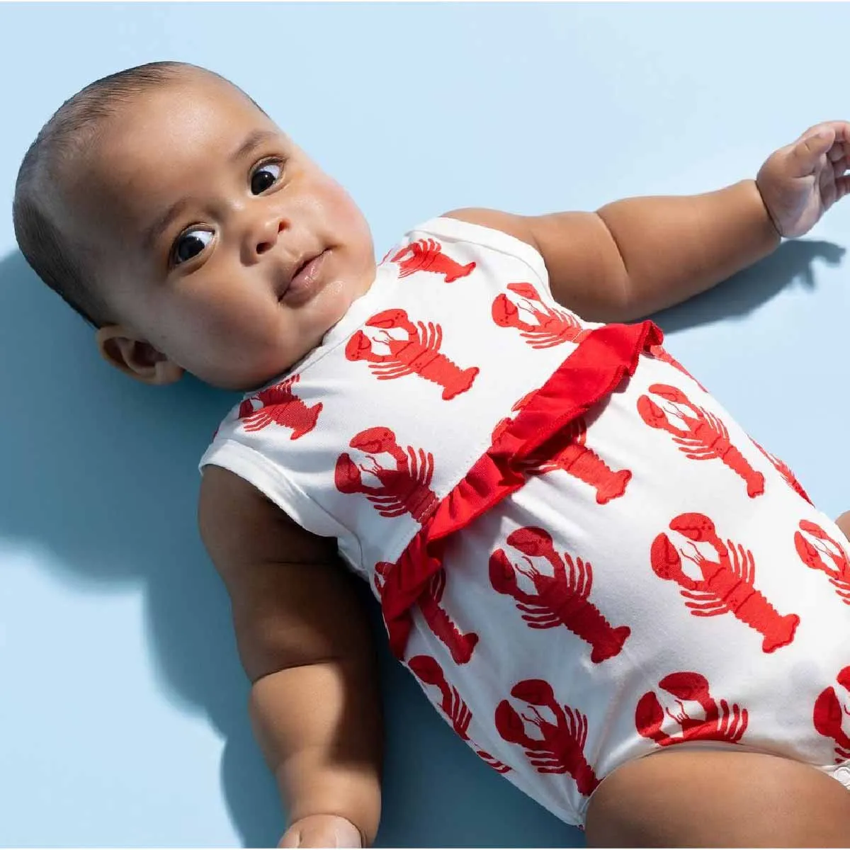 SALE - Sleeveless Bubble Bodysuit_Lobster Claws