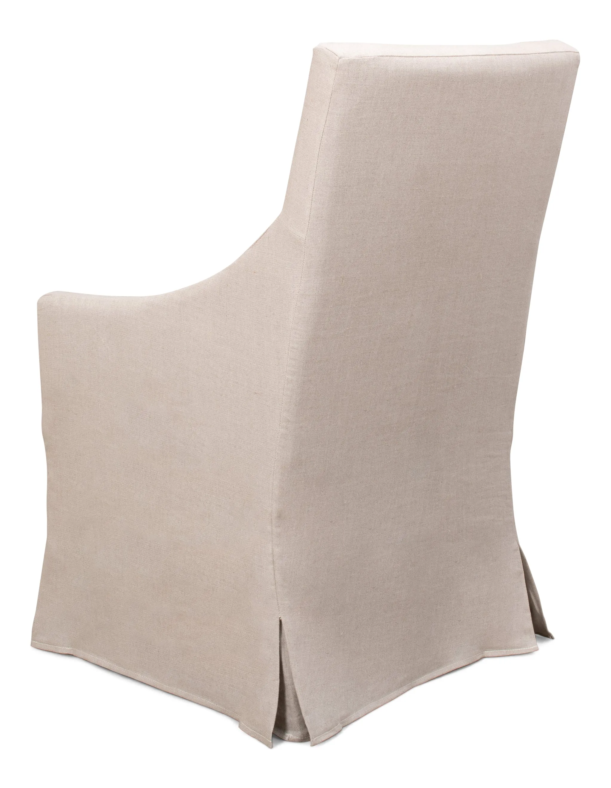 Sarreid - Skirted Arm Chair - Beige - Transitional