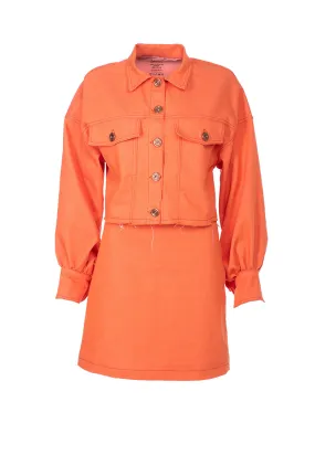 Shabeeg Orange Denim Set
