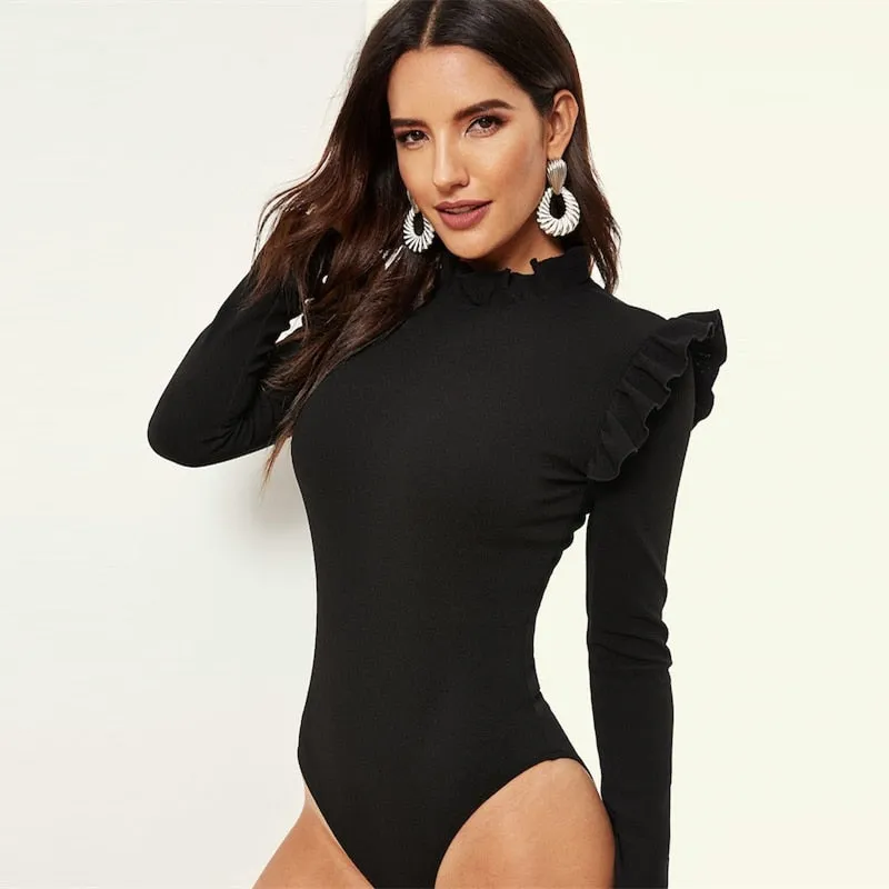 Slim, sleek, and stylish, this Long Sleeve Women's Bodysuit