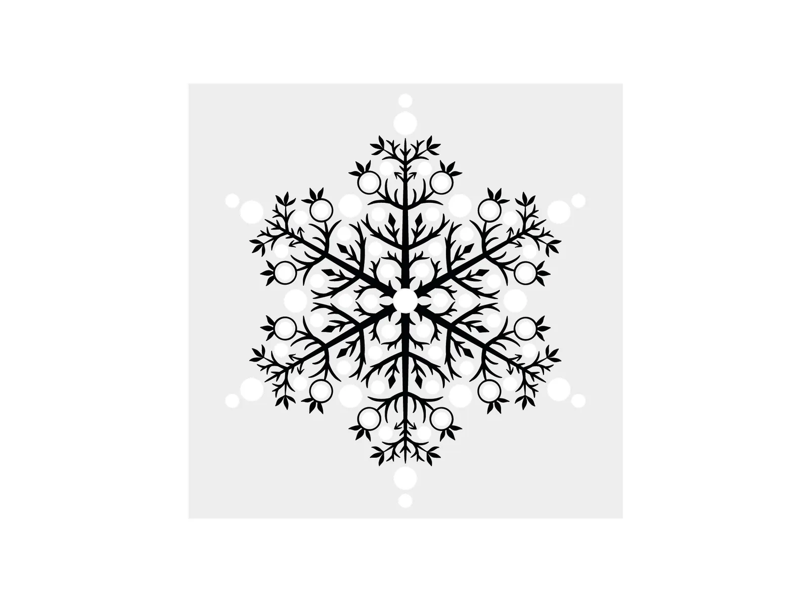 Snowflake Stamp, Die and Stencil Set