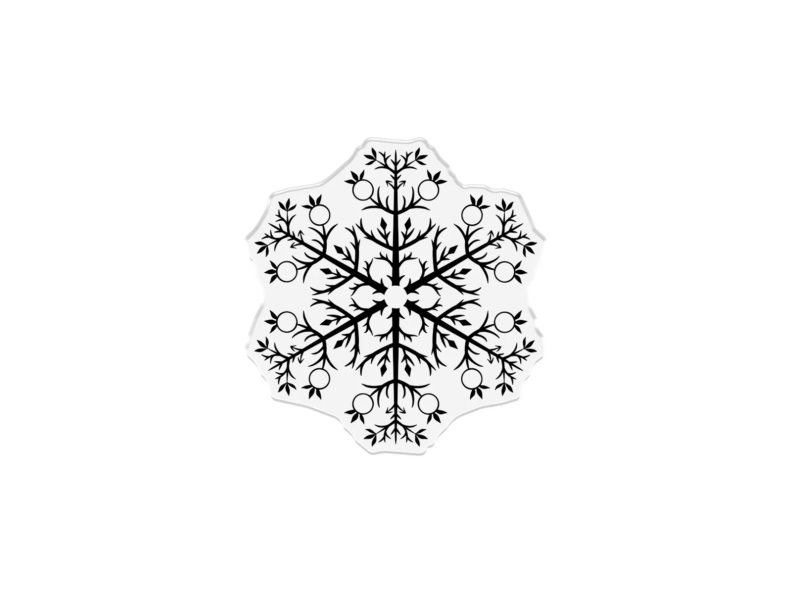 Snowflake Stamp, Die and Stencil Set