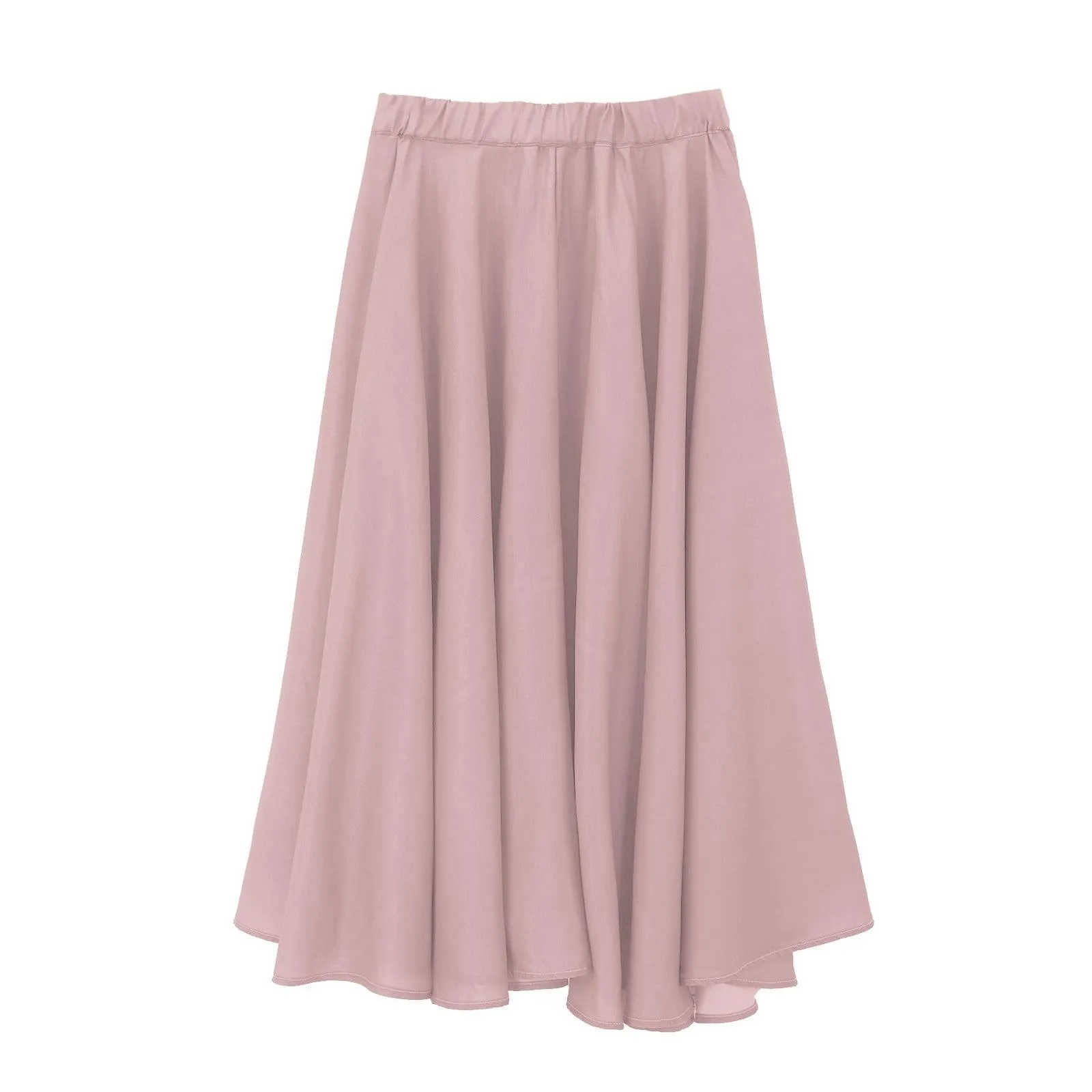 SNOWSONG Fall Skirts for Women 2024 Clearance! Women's Fashion Linen Scalloped Hem Half-Length Skirt, Midi Skirts, Boho Skirts, Floral Skirt 1PC Half-body Skirt Beige L