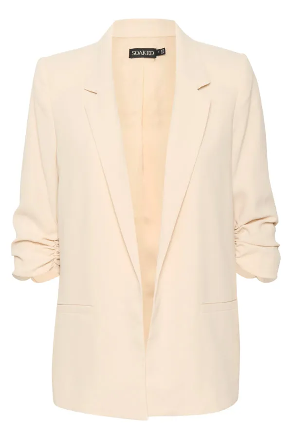 Soaked Womens Shirley Blazer Sandshell