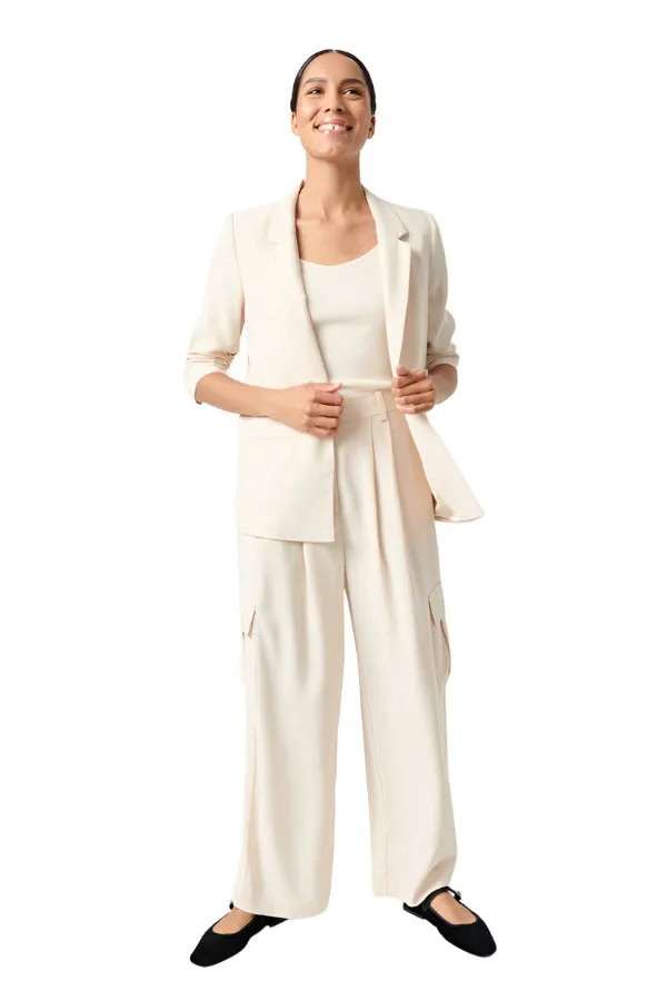 Soaked Womens Shirley Blazer Sandshell