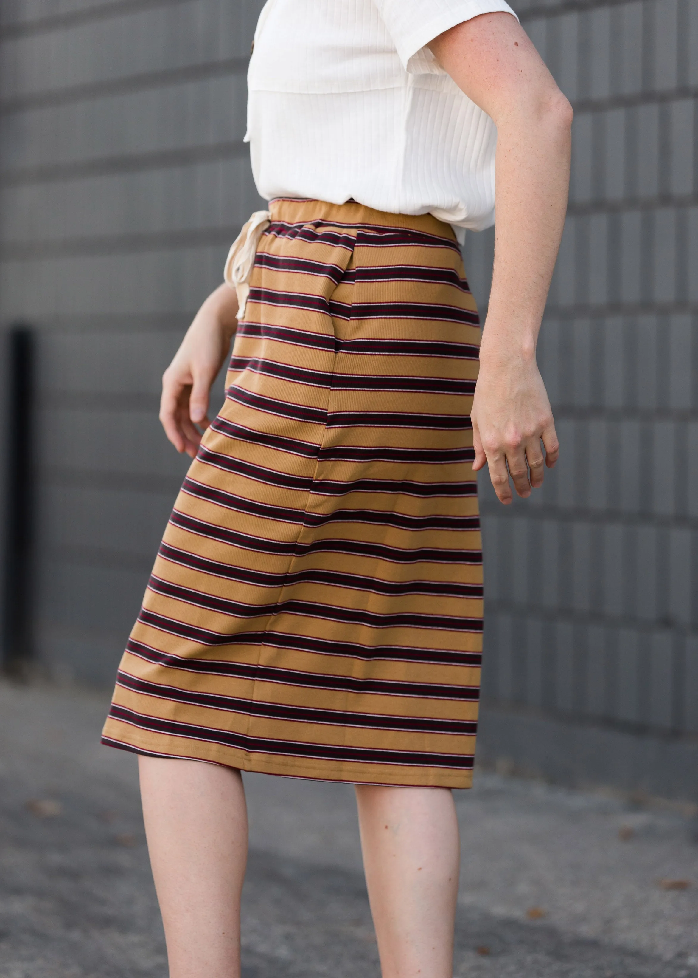 Striped Style Midi Skirt - FINAL SALE