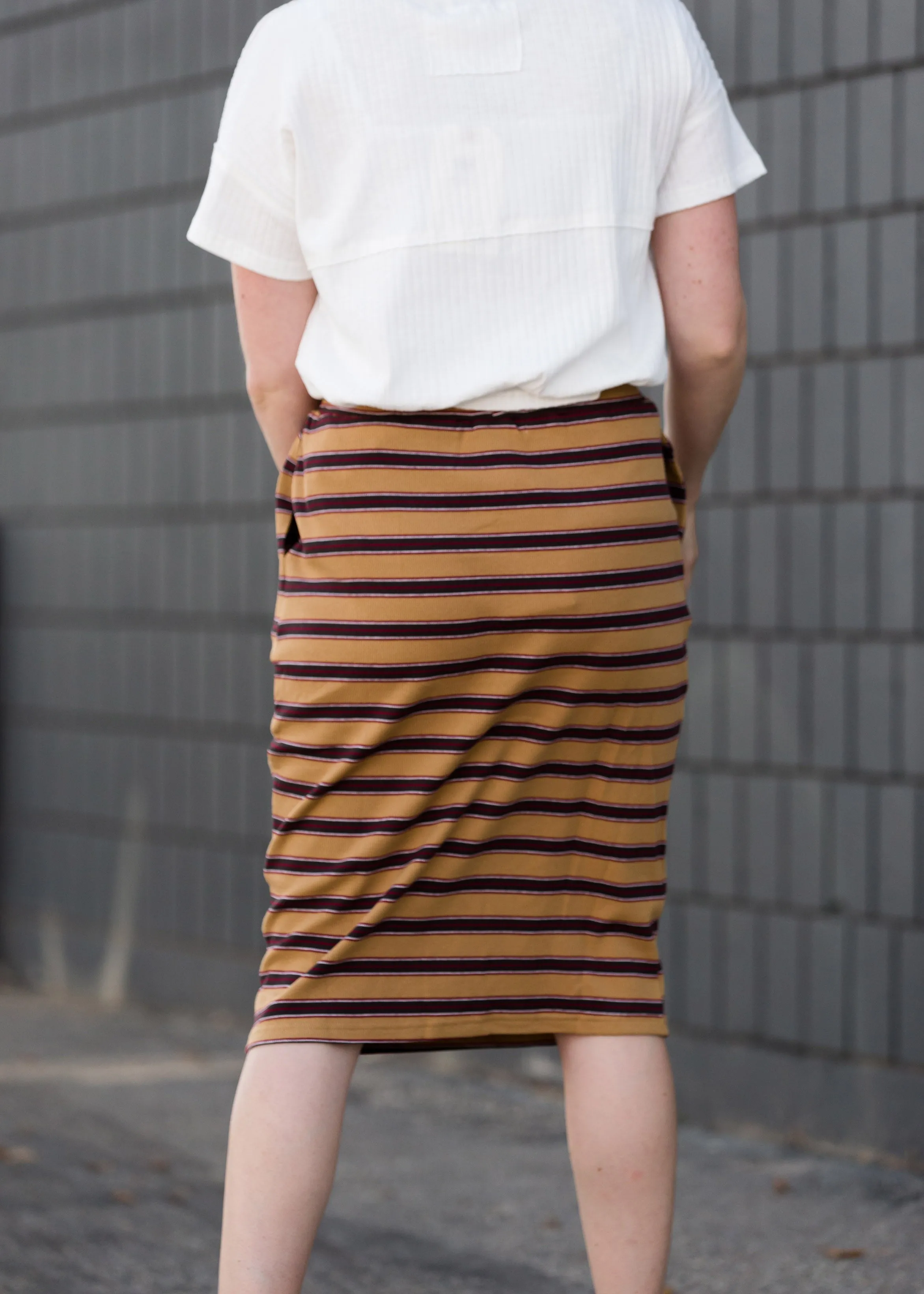 Striped Style Midi Skirt - FINAL SALE
