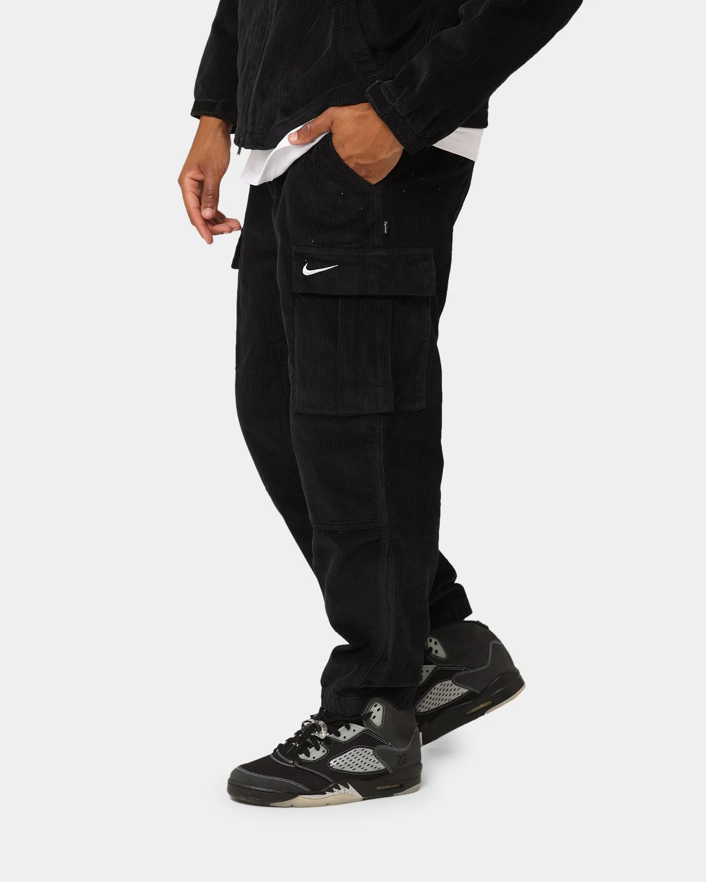 Supreme X Nike Arc Corduroy Cargo Pants Black