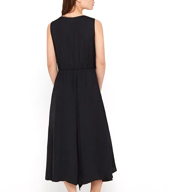 Sustainable Satin Dress Black