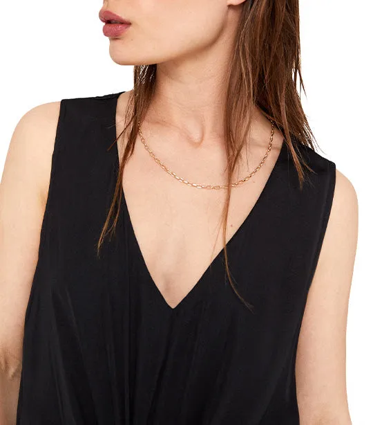 Sustainable Satin Dress Black