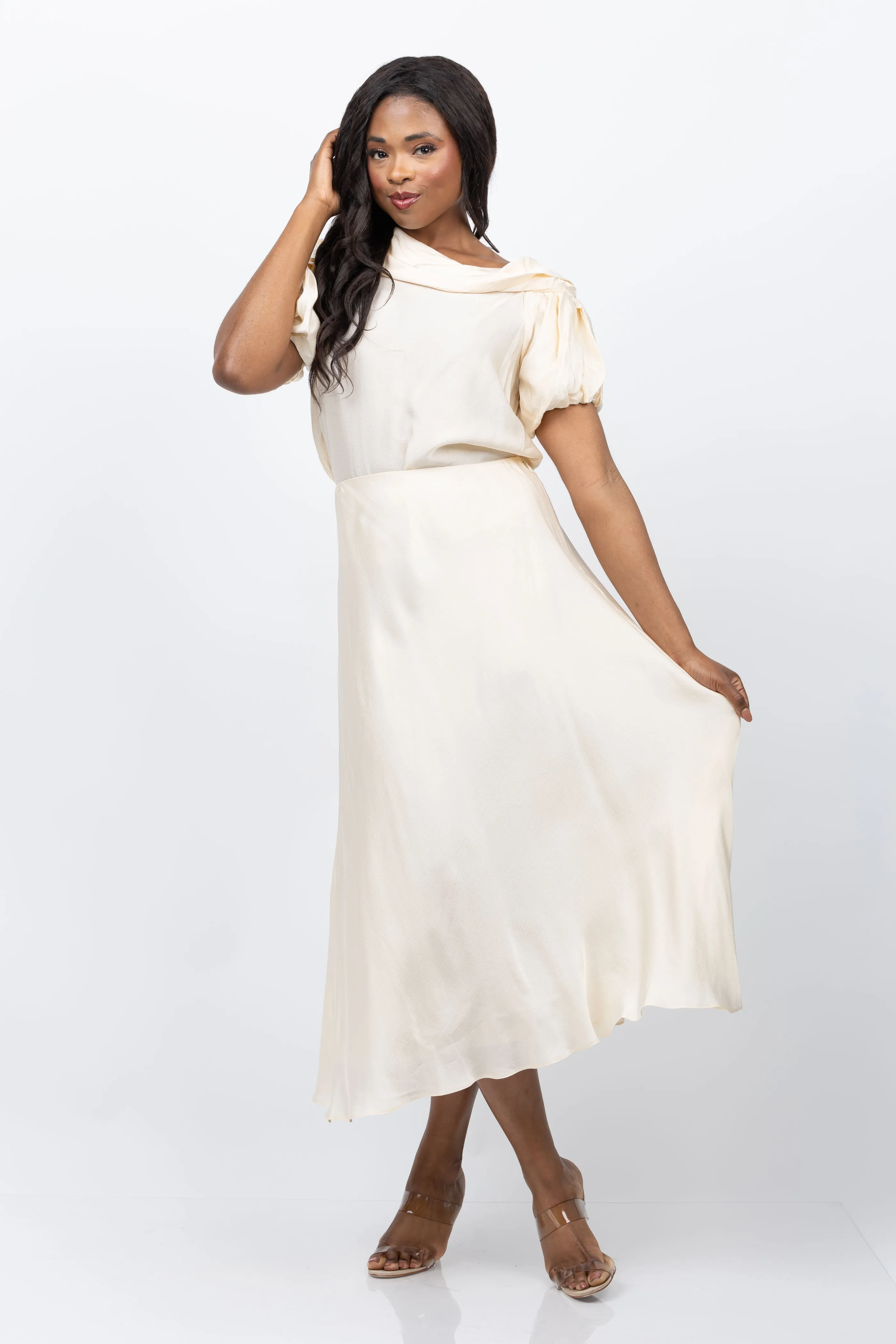 Tanya Taylor Beth Skirt in Cream