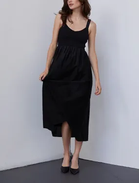 Textured Black Dress