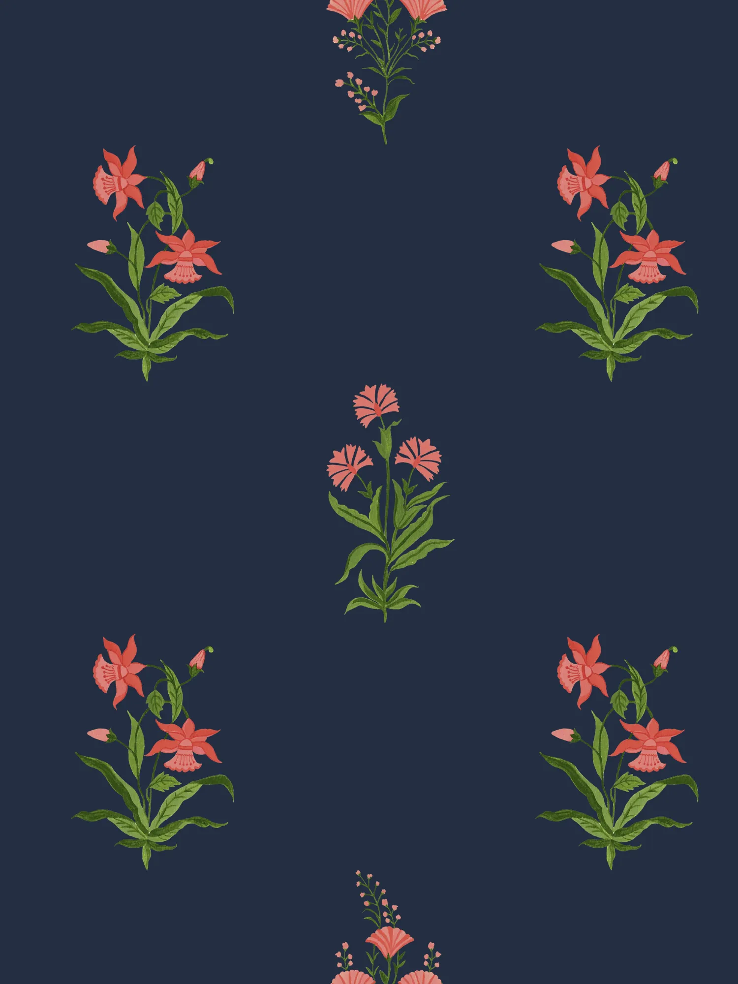 The Abby Skirt | Navy Jaipur Floral