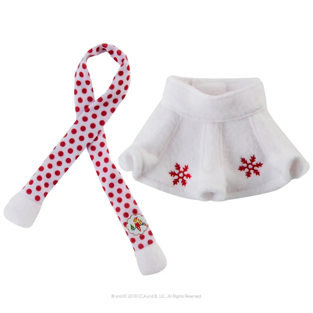The Elf on the Shelf® Claus Couture Collection® Snowflake Skirt & Scarf