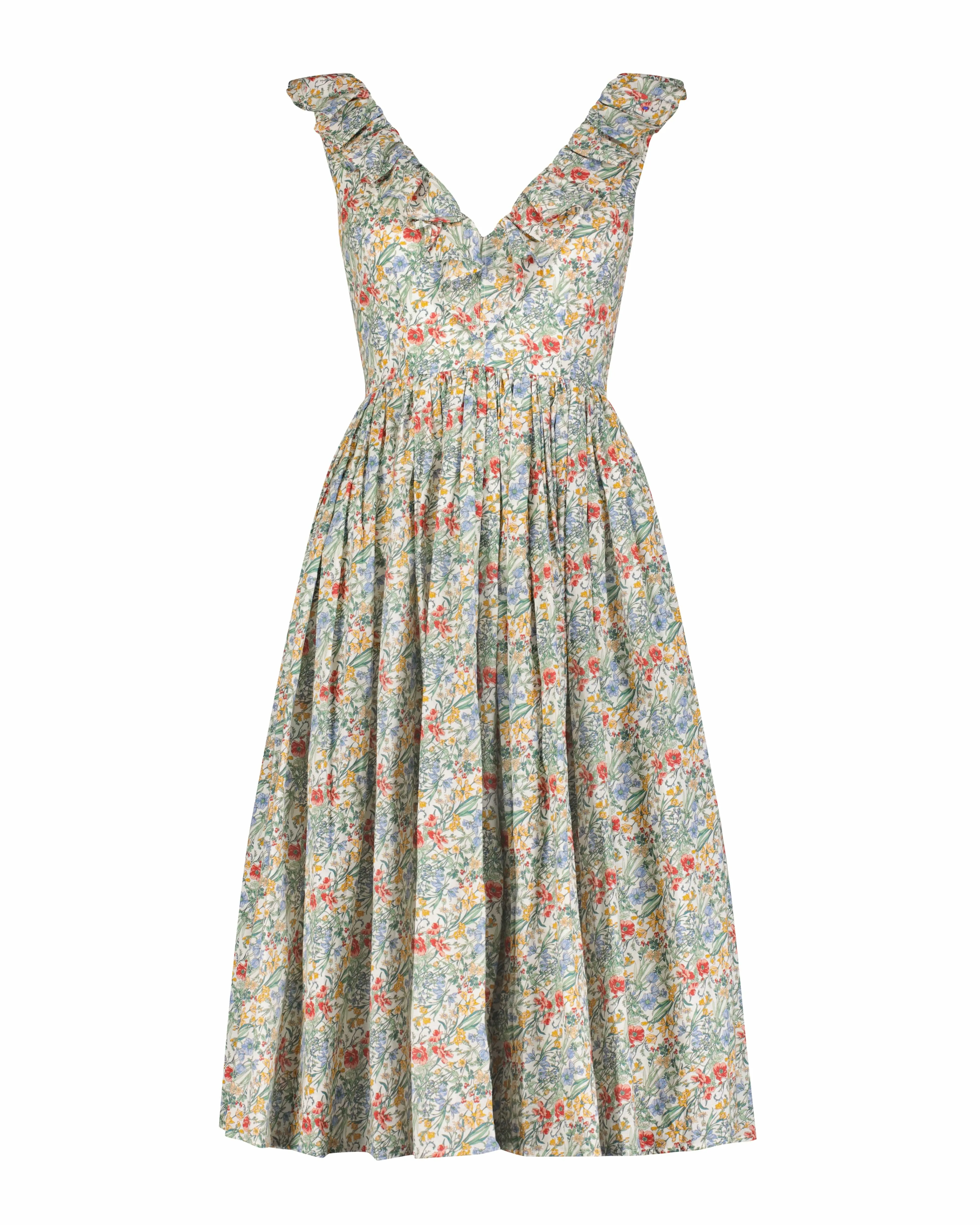 Viola Dress in Floral Voile