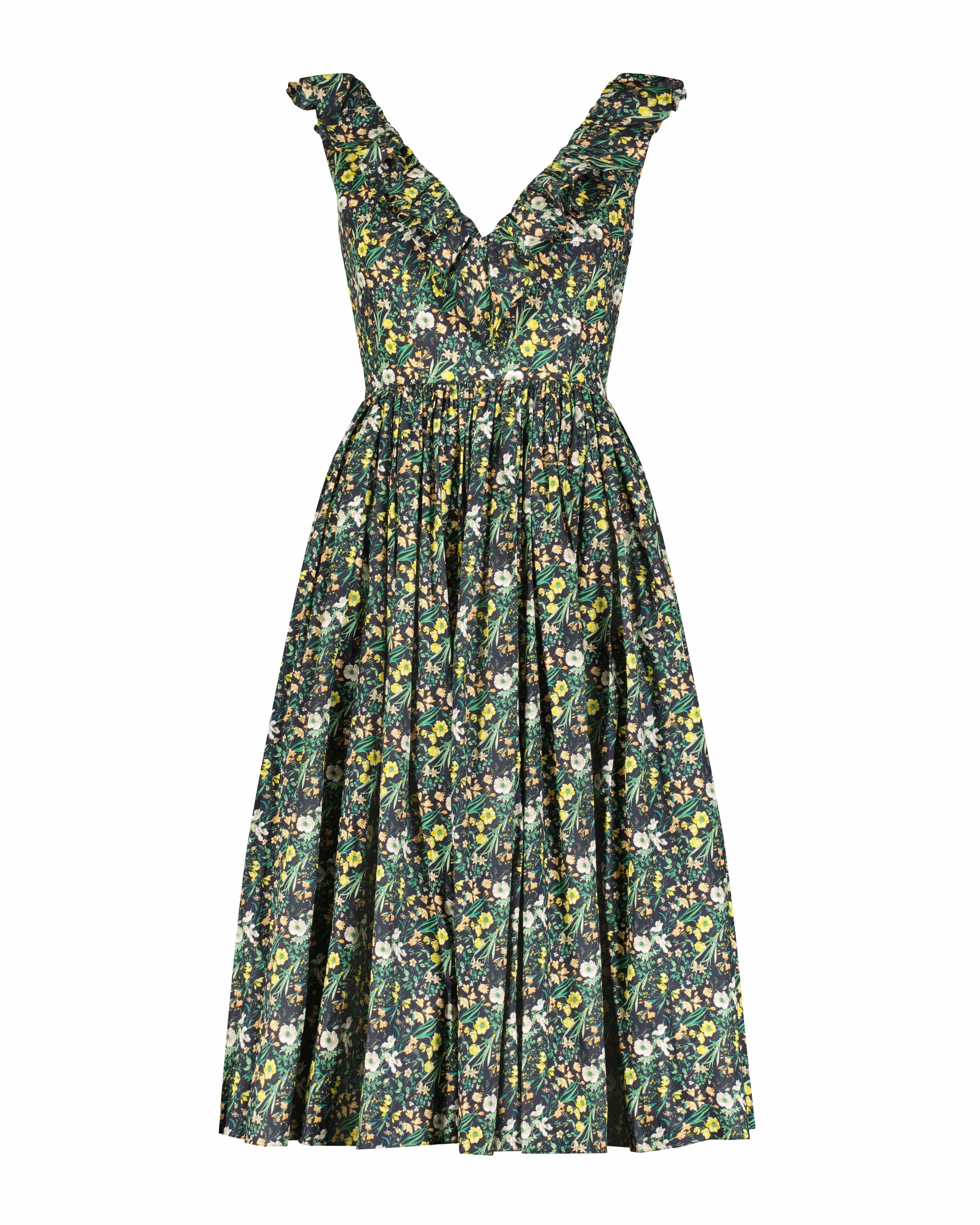 Viola Dress in Floral Voile