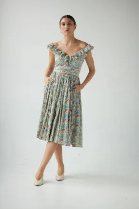 Viola Dress in Floral Voile