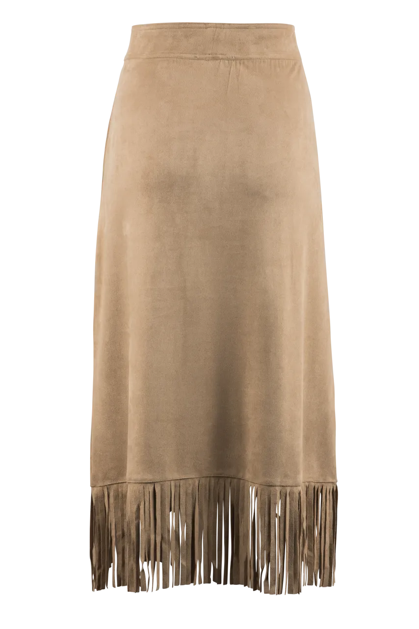 W.A.Y. Fringe Wrap Skirt