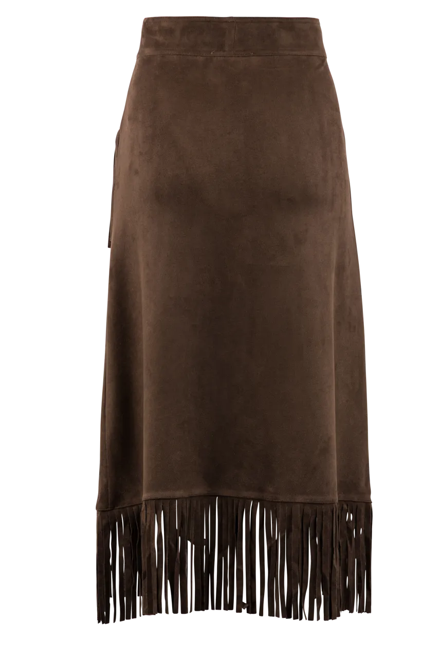 W.A.Y. Fringe Wrap Skirt