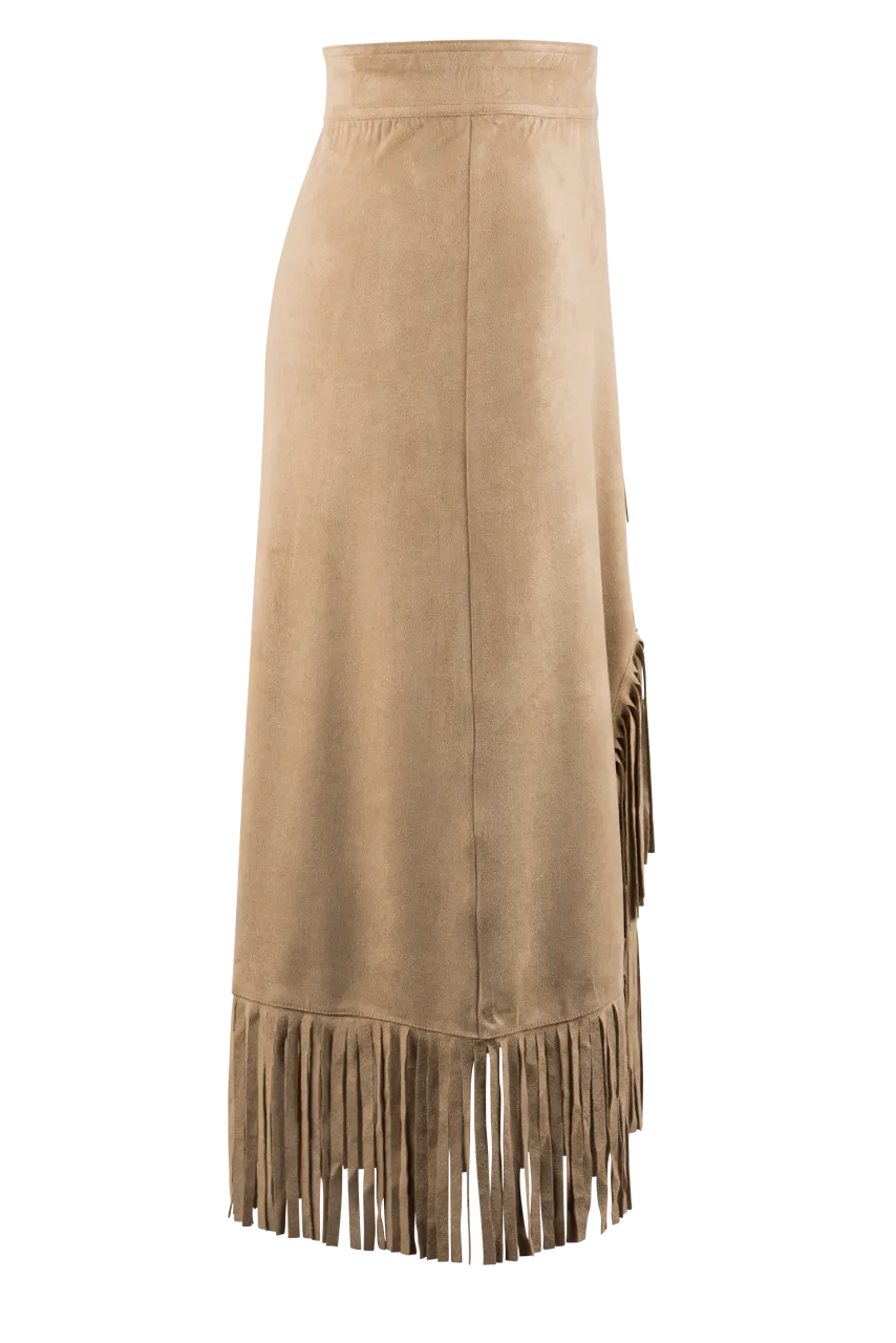 W.A.Y. Fringe Wrap Skirt