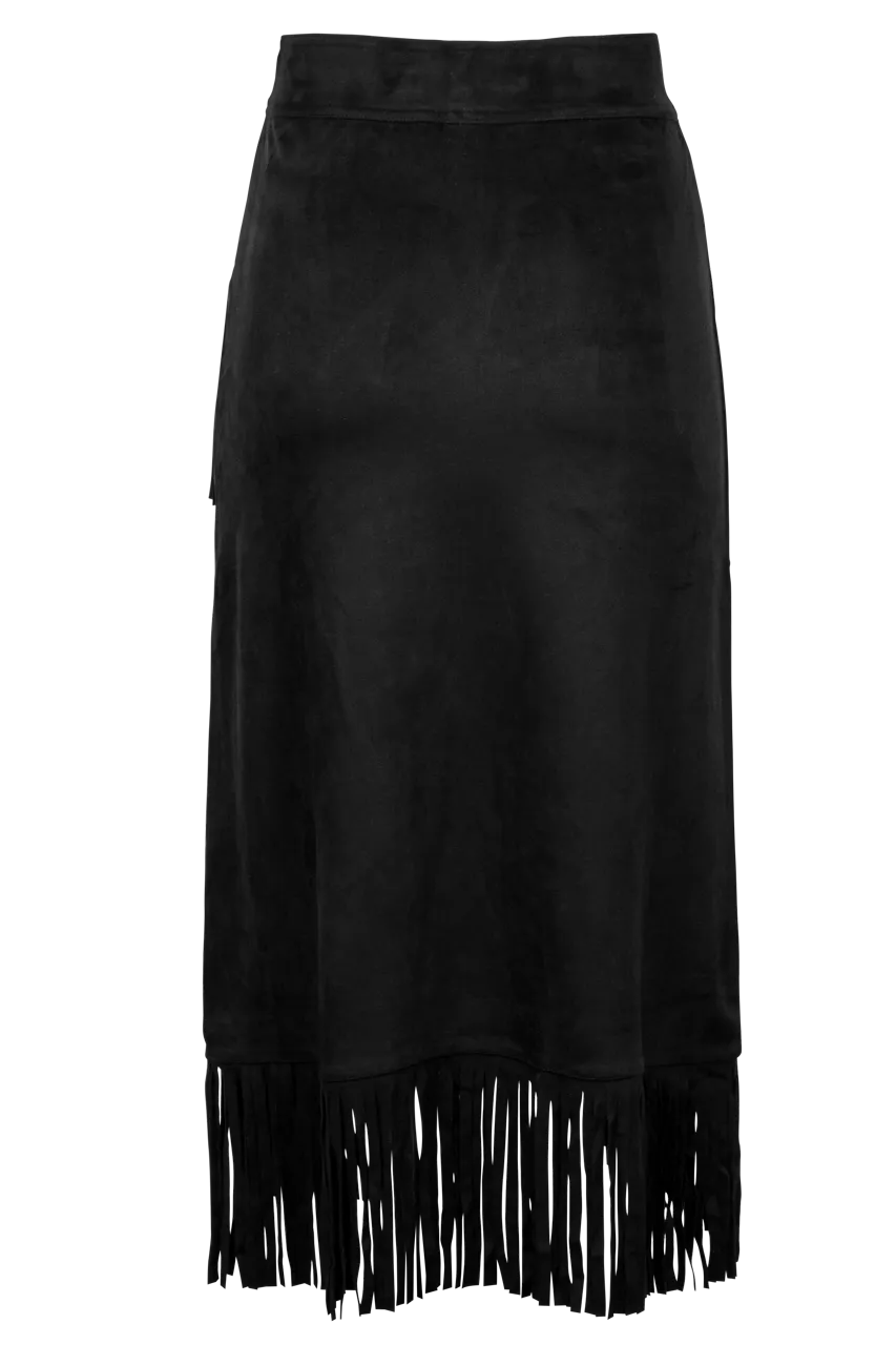 W.A.Y. Fringe Wrap Skirt