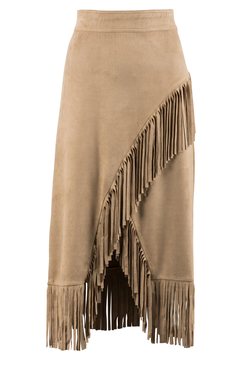 W.A.Y. Fringe Wrap Skirt