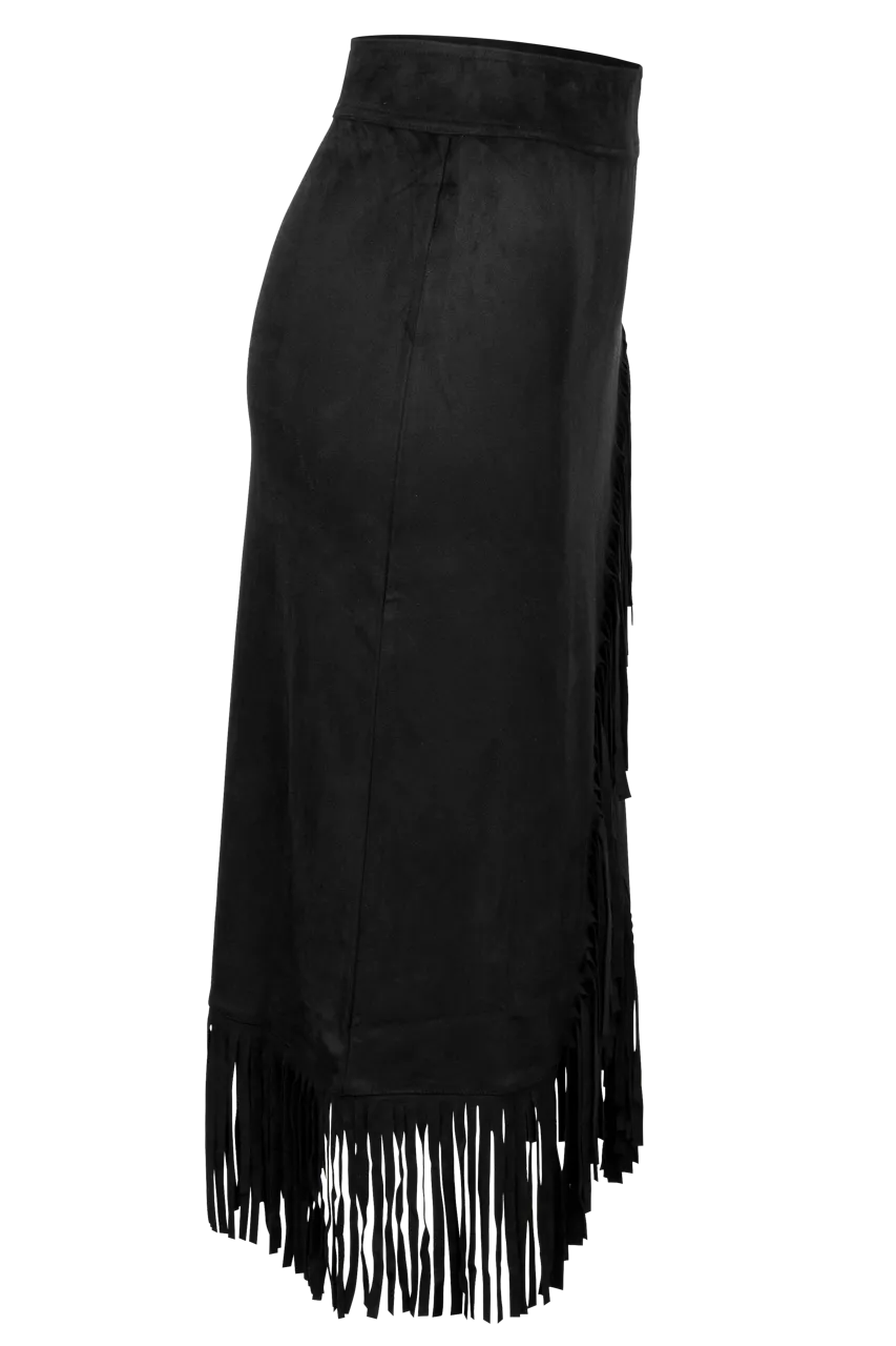 W.A.Y. Fringe Wrap Skirt
