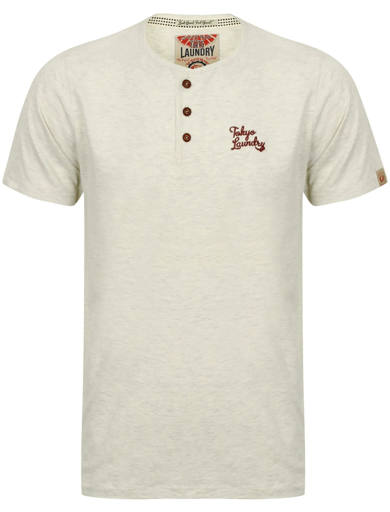 Westby Short Sleeve T-Shirt in Oatgrey Marl - Tokyo Laundry