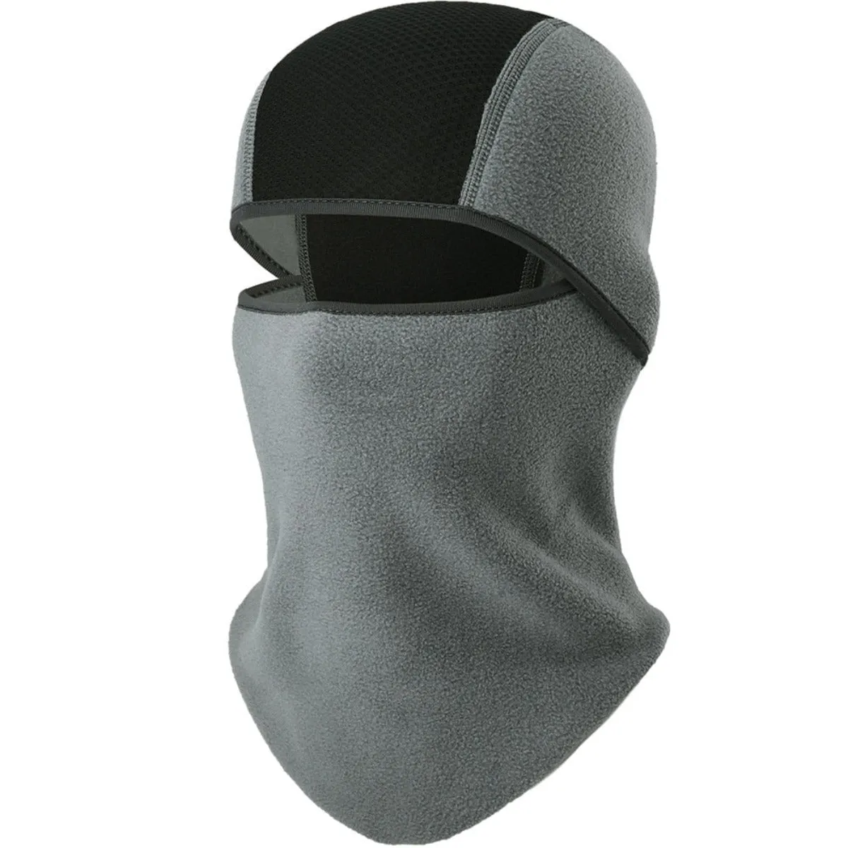 Winter Fleece Warmer Full Face Cover - Deep Gray
