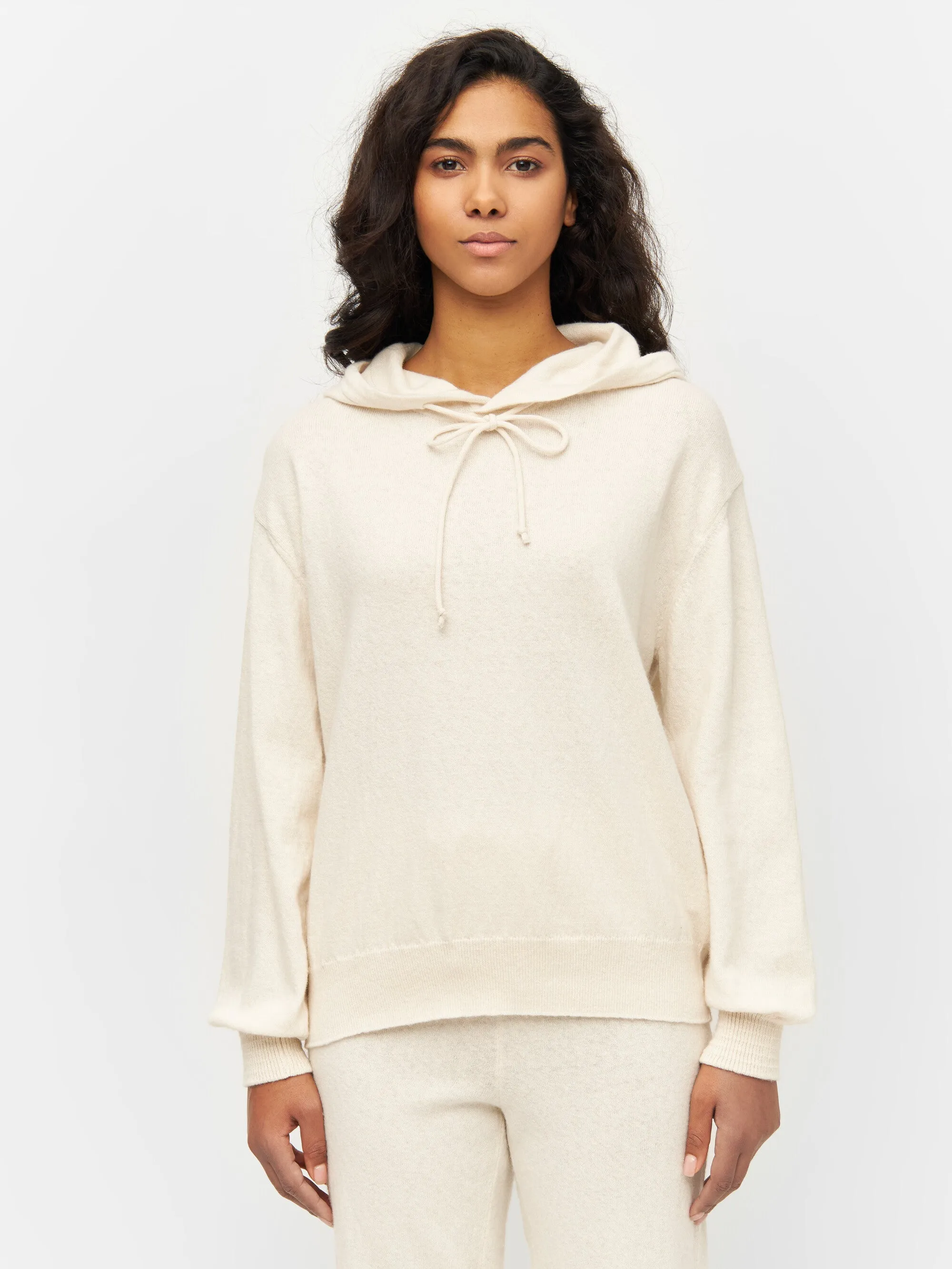 Wool hood knit - Buttercream