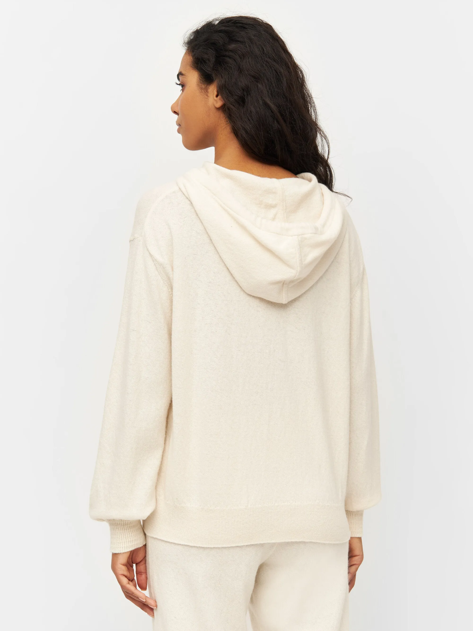 Wool hood knit - Buttercream