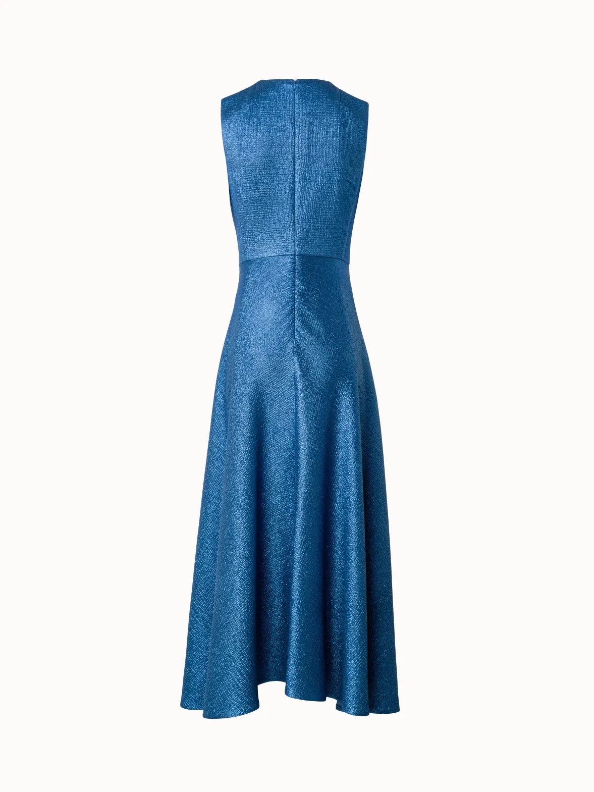 Wool Silk Lurex Midi Dress