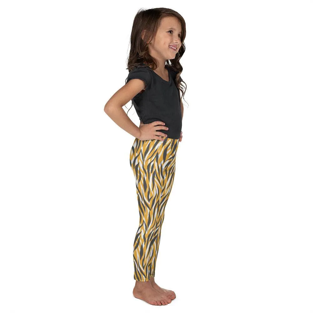 Yellow Animal Print Kid's Leggings