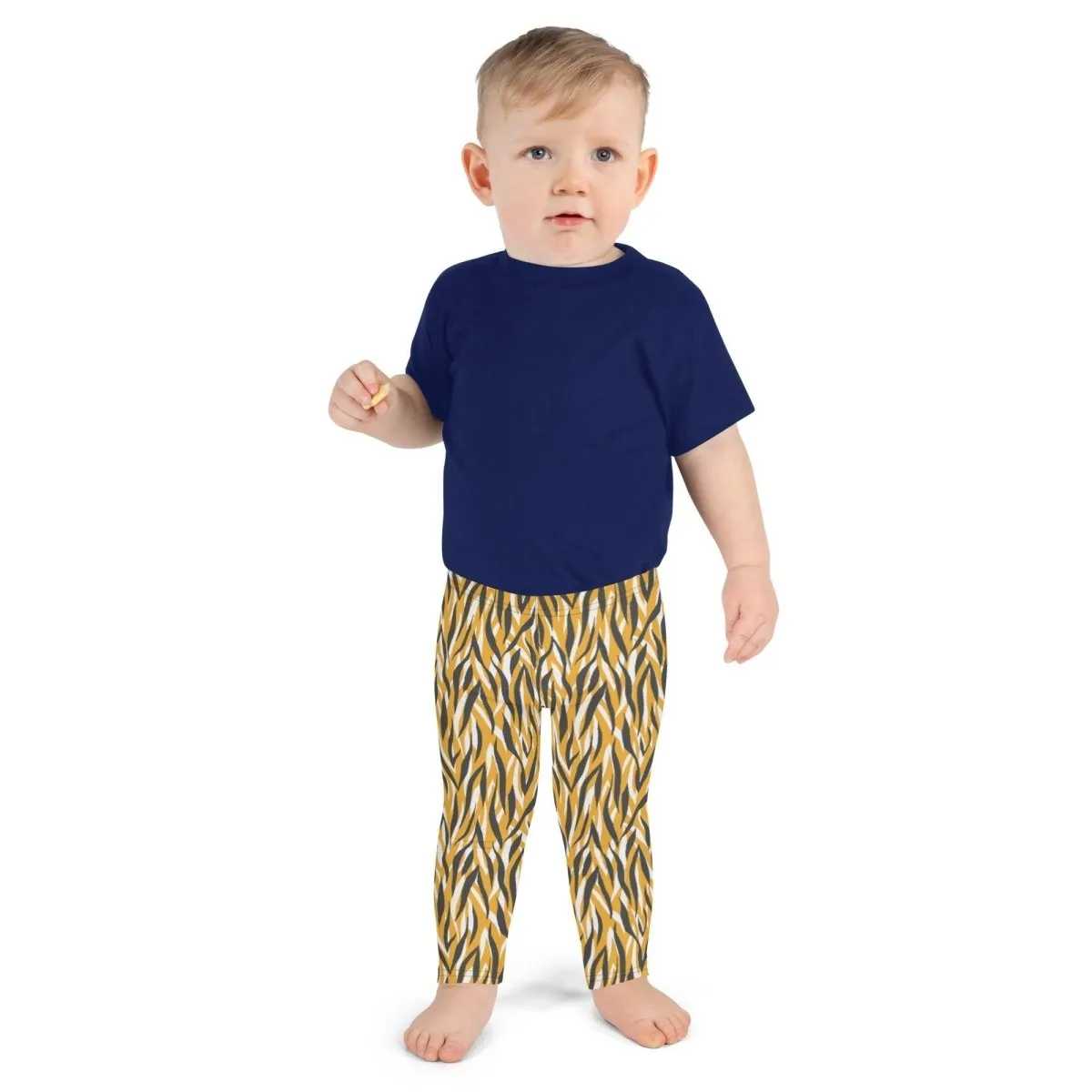 Yellow Animal Print Kid's Leggings