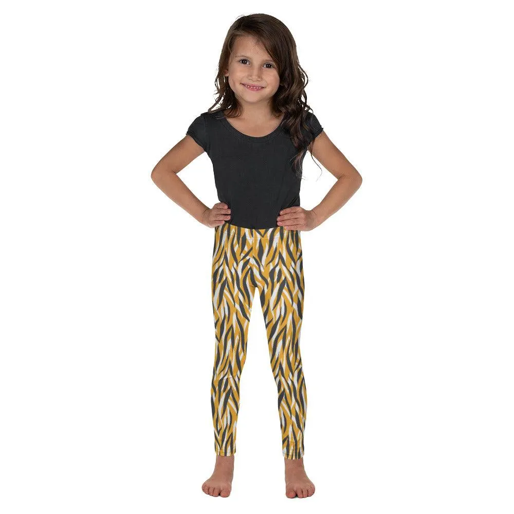 Yellow Animal Print Kid's Leggings