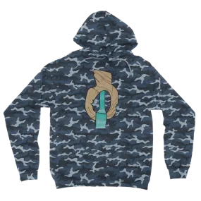 Yellow Rock with Water Camouflage Adult Hoodie