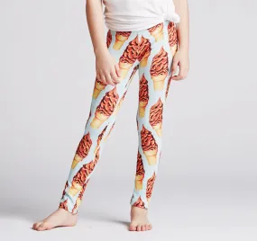 Youth Leggings, Chocolate Dip