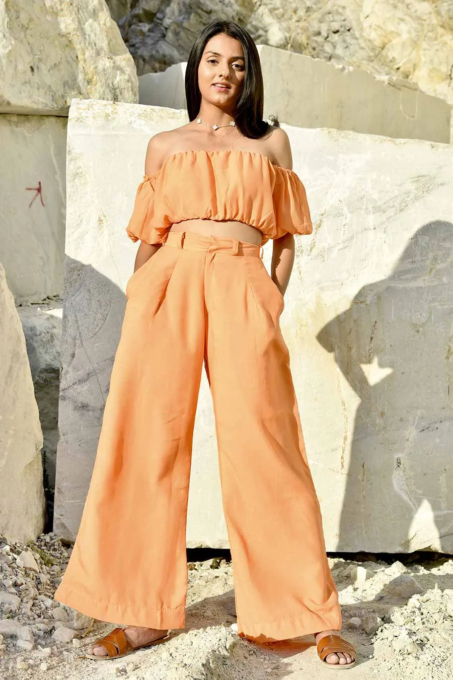 Zadaka Orange Co-Ord Set