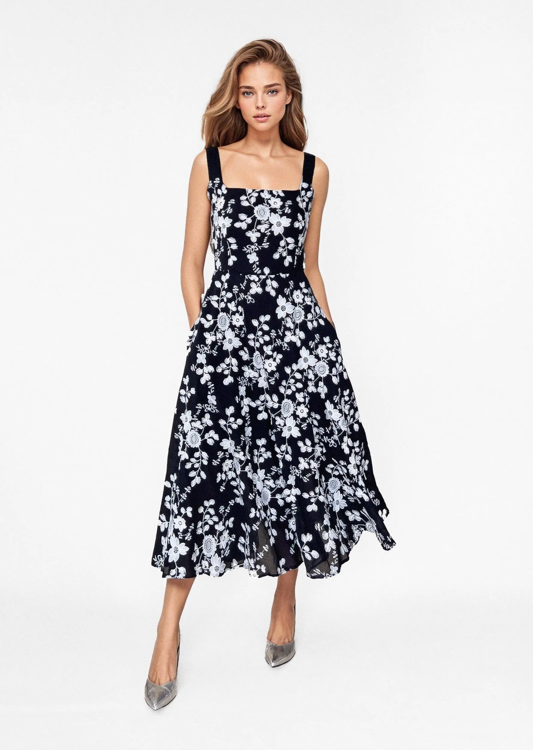 ZADIE DRESS in Midnight Garden